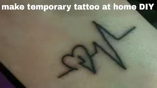 How to make temporary tattoo at home DIY