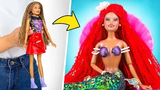 Como transformar uma boneca comum em uma verdadeira princesa submarina!