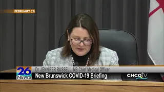 COVID-19 Update for New Brunswick: February 26, 2021