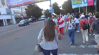 Митинг в городе Мозырь 13.09.2020 2