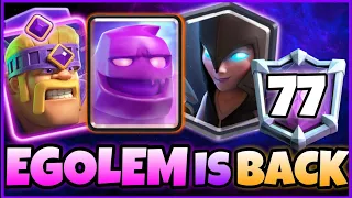 Top 70 with Elixir Golem Deck.!