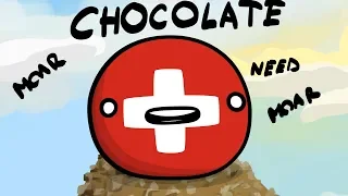 Switzerland chocolate addiction - Countryballs