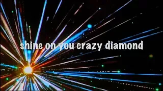 Shine on You Crazy Diamond Pts. VI-IX Lyric Video Pink Floyd 1975