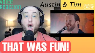 Tim Foust & Austin Brown "What's It To You" | Voice Teacher Reaction