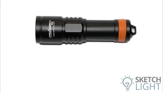 A SketchLight unboxing video of the ORCATORCH D580 dive torch