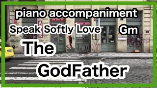 【少し低め】Gm日本語歌詞付きTheme from The God father  Nino Rota 【ゴッドファーザー】愛のテーマ