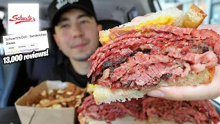 In Montreal EATING Smoked Meat Sandwiches and Poutine From Schwartz MUKBANG