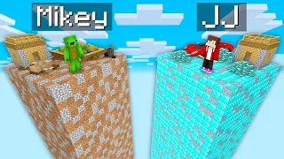 Mikey POOR Chunk vs JJ RICH Chunk Survival Battle in Minecraft (Maizen)