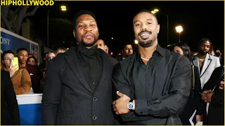 Michael B. Jordan Turns Out To Support Jonathan Majors At 'Devotion' Premiere