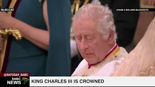 KING CHARLES III CORONATION | Head of the British monarch crowned