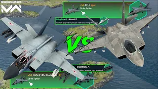 TF-X vs MIG-31BM Foxhound | Epic Strike Fighter Comparison | Modern Warships