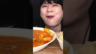 ASMR Mukbang Samchop Snack Popular Mala Rose Tteokbokki Chicken Guobaorou Eating shorts