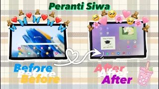 how to make your peranti siswa simple & aesthetic [samsung galaxy tab a8]