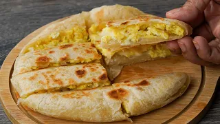 Egg Cheese Roti Recipe | Cheese Egg Stuffed Flat Bread Recipe | Egg Roti Recipe