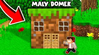 ZAMIESZKAŁEM W NAJMNIEJSZYM DOMKU Z DIRTU W MINECRAFT?! GPLAY & LUMI