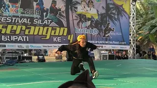 AKSI SANG AKTOR LAGA Dunia kang Yayan Ruhian ( Mad dog ) Di AKCF - festival Silat Kaserangan 🔥🇮🇩