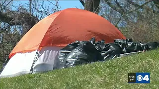 Campsite off I-44 and Hampton to be taken down Thursday