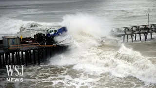 Watch: Massive Waves Batter California Coast | WSJ News