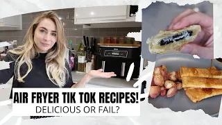 TRYING TIKTOK RECIPES IN THE AIR FRYER!