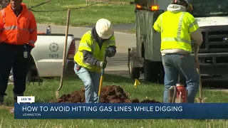 How to avoid hitting gas lines while digging