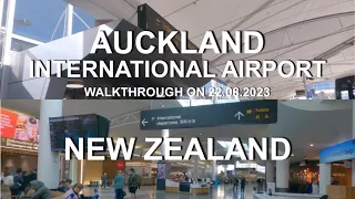 Auckland International Airport | 4K | Walkthrough on 22.08.2023 | North Island | New Zealand