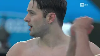 THOMAS CECCON European Swimming  Championship Roma 2022. 4x100 mx mx Silver medal