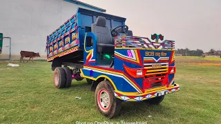 ৯০৯ ছয় চাকা হাইড্রোলিক্স বাবু ট্রাক #909 6wheeler hydraulics Babu track #Indian truck copy by Rafiq