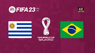 Uruguai x Brasil | FIFA 23 Gameplay Copa do Mundo Qatar 2022 | Final [4K 60FPS]