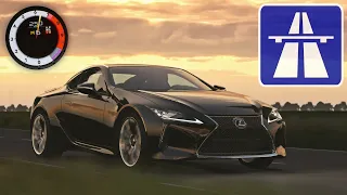 Assetto Corsa - Lexus LC 500 5.0 V8 - Autobahn Test | 0-100/200 V-max