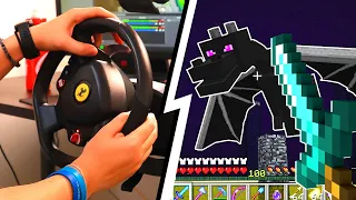 FINISCO MINECRAFT CON UN VOLANTE DA CORSA - MINECRAFT ITA