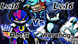 Sonic Forces Spees Battle 🪦 Werehog Vs Reaper Metal Sonic 🪦 Gameplay 🪦