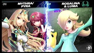 Super Smash Bros Ultimate Amiibo Fights  – Pyra & Mythra #153 Mythra vs Rosalina