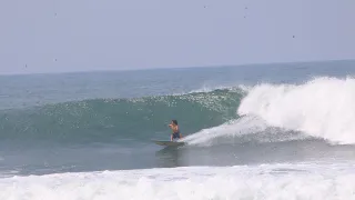 Surfing The Most Consistent Point break in El Salvador