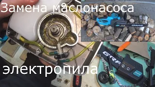 Замена маслонасоса электропилы.Что внутри Grand ПЦ - 2700.