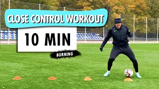 CLOSE CONTROL WORKOUT For Football Players | Improve Your Touches | Individual Session