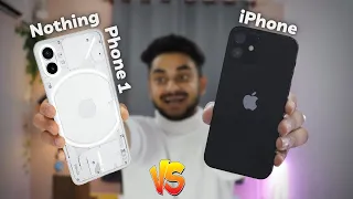 Nothing phone 1 vs iPhone 11, iPhone 12 and iPhone 13 😱