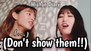 jeongyeon reveals the *secret* behind momo's magic trick