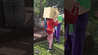 FILHA DA ARLEQUINA E FILHO DO JOKER VIRARAM MINECRAFT #shorts