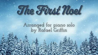 The First Noel - Christmas carol arrangement for piano (sheet music link in description)