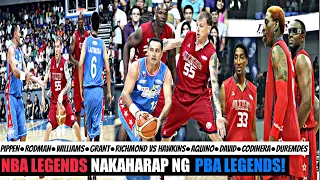 PIPPEN, RODMAN, GRANT NAKAHARAP NG MGA PINOY! | NBA Legends vs PBA Legends | USA vs Philippines
