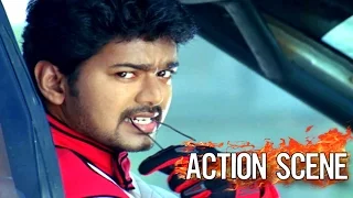 Vijay Mass Scene || Car Racing Video || Mass Entry Scene Vijay