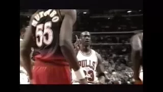 Michael Jordan Finally Gets Dikembe Mutombo (TNT's NBA Posterized)