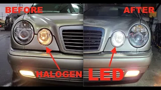 LED City lights on Mercedes W210 E300 Turbo Diesel