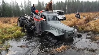 Самый проходимый грузовик ЗИЛ-157 против настоящих вездеходов!