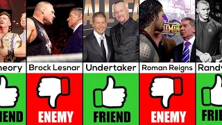 Real Life Friends & Enemies of Vince McMahon in WWE