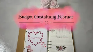 🦋Budget Gestaltung Februar ♥️ | Sparen mit der Umschlagmethode 🦋