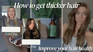 How to get thick hair| hair oiling tips & affordable hair care ♡