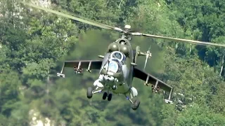 Mil Mi-24V Czech Air Force flying Display Mollis Zigermeet 2019 AirShow