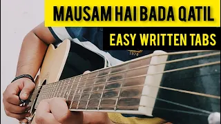 Mausam Hai Bada Qatil Guitar Intrumental Cover + Tabs | Chup Chup Ke | Shubham Joshi