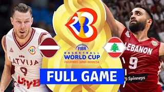 Latvia v Lebanon | Full Basketball Game | FIBA Basketball World Cup 2023